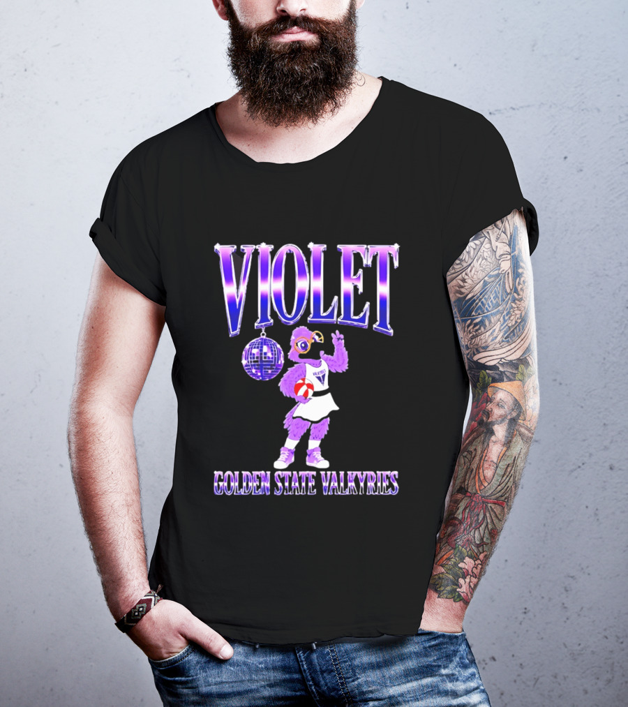 Violet Disco Golden State Valkyries Volleyball T-Shirt