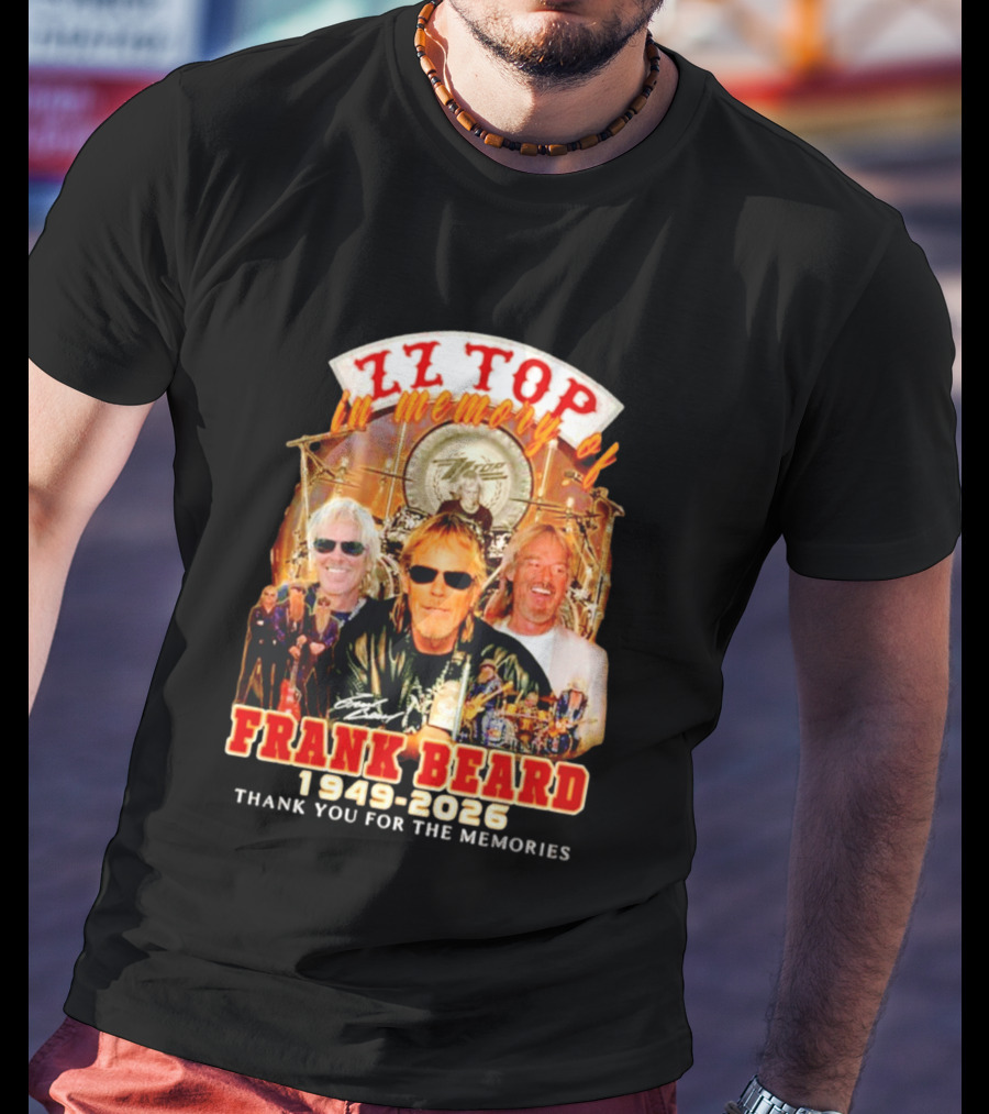 ZZ Top Frank Beard 1949 2026 In Memory Thank You For The Memories T-Shirt