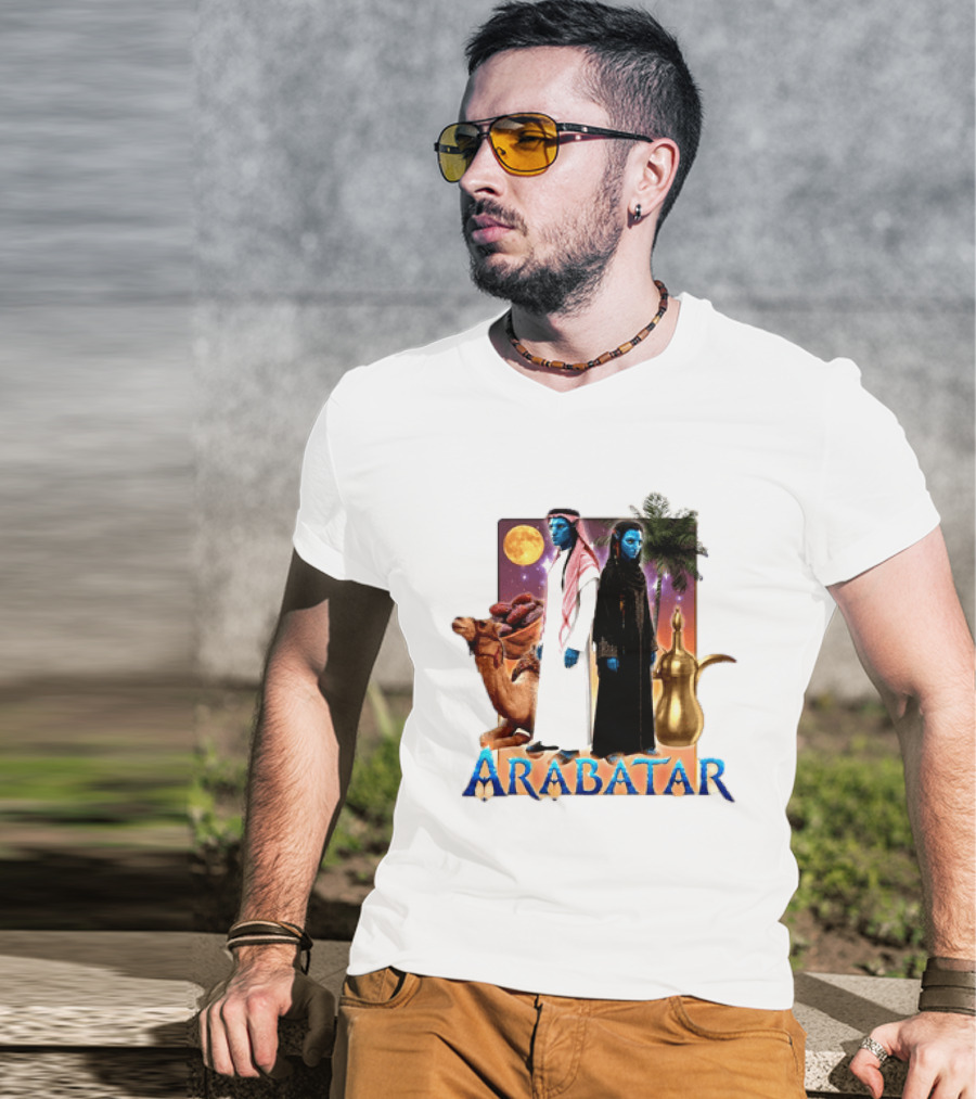 ARABATAR Fantasy Characters With Camel Dates Kettle Palm Moon T-Shirt
