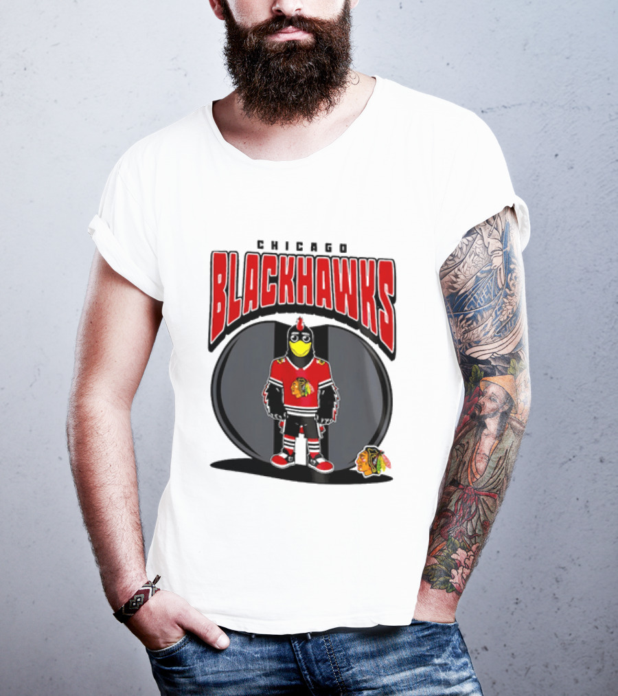 Chicago Blackhawks Mania NHL 2026 Mascot Hockey Fan Gear T-Shirt