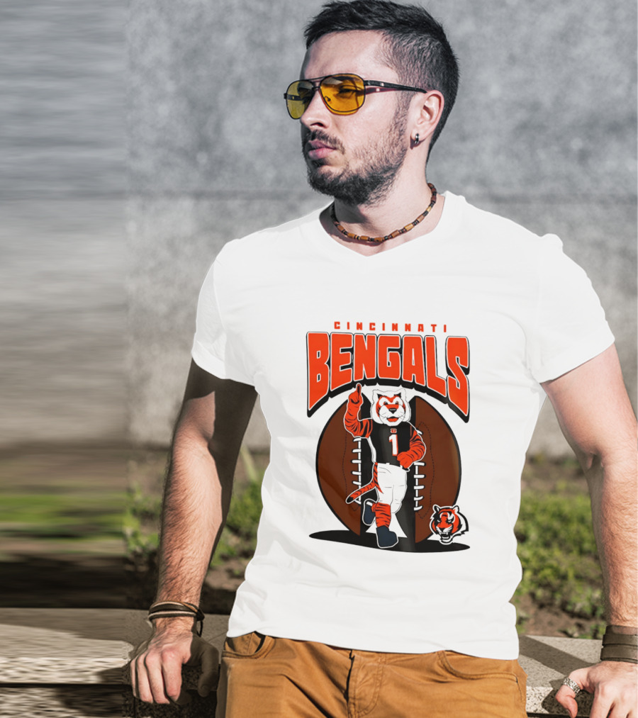 Cincinnati Bengals Tiger Mascot Football Fan Mania 2026 T-Shirt