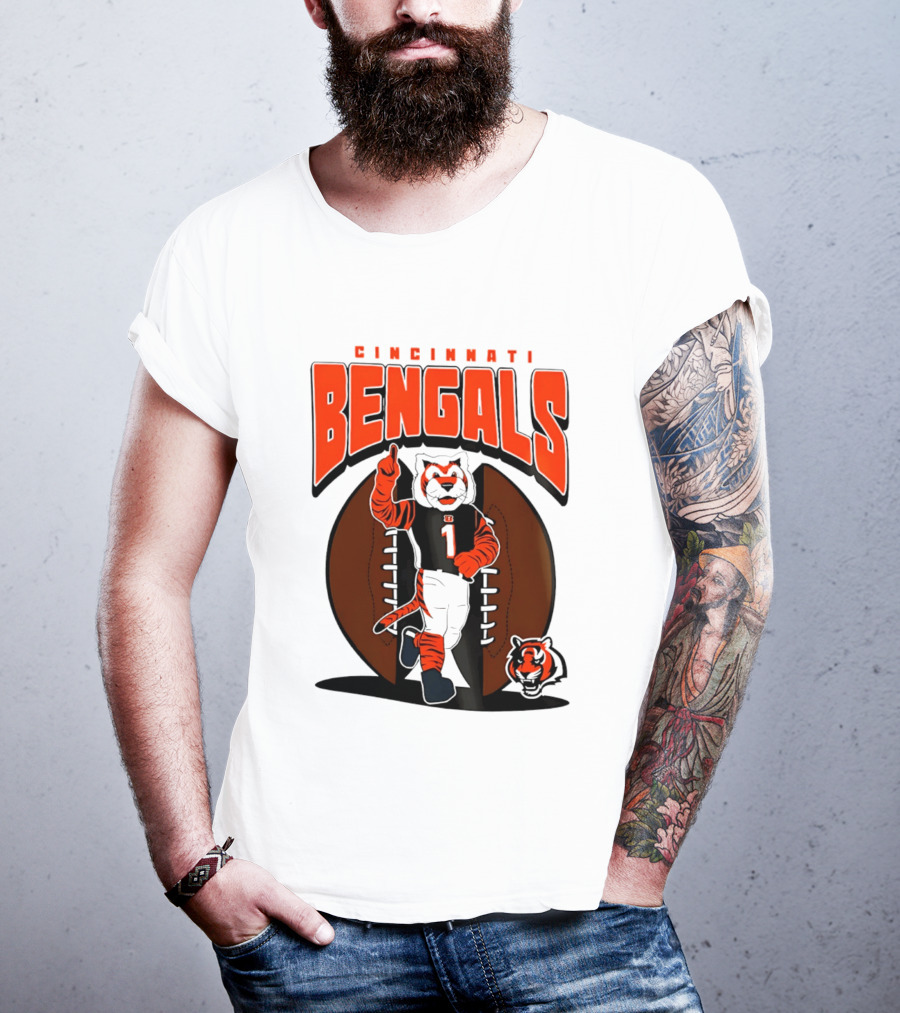 Cincinnati Bengals Tiger Mascot Football Fan Mania 2026 T-Shirt
