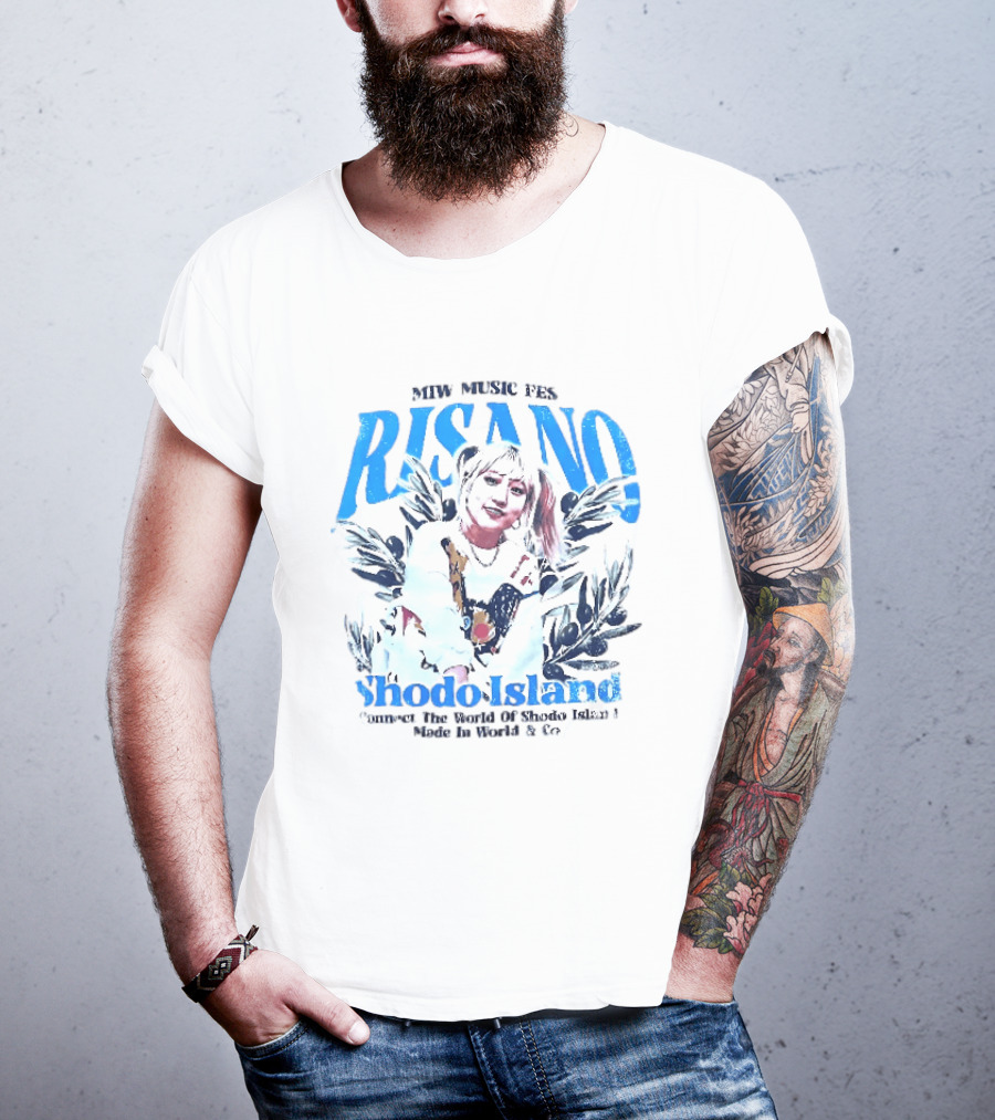 MTW Music Presents Risano Blonde Woman Pigtails Connect Shodo Island Made In World And Co T-Shirt