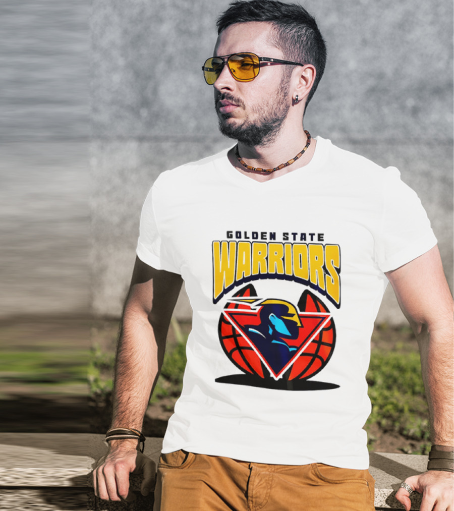 Golden State Warriors NBA 2026 Mania Retro Logo Basketball T-Shirt
