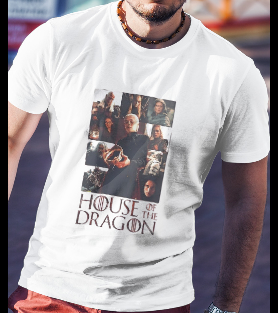 House Of The Dragon Rhaenyra Targaryen Characters Collage T-Shirt