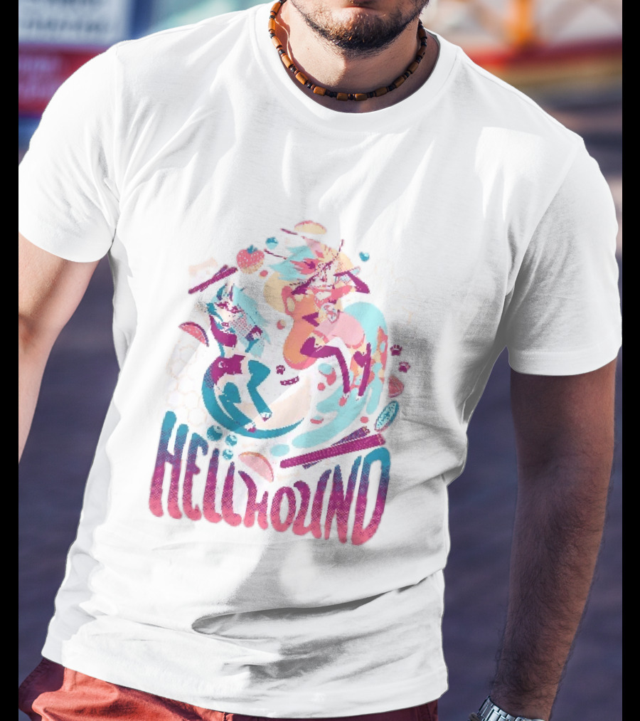 Spindlehorse Hellhound Colorful Dynamic Characters T-Shirt