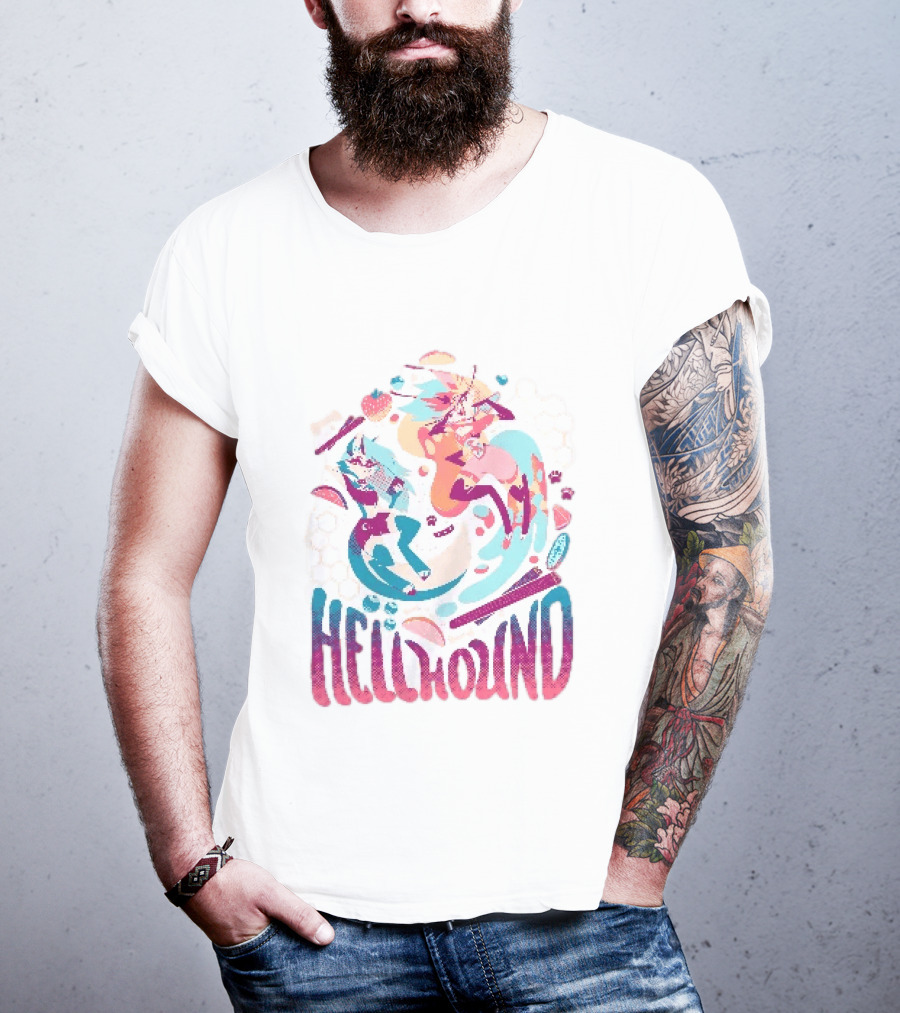 Spindlehorse Hellhound Colorful Dynamic Characters T-Shirt