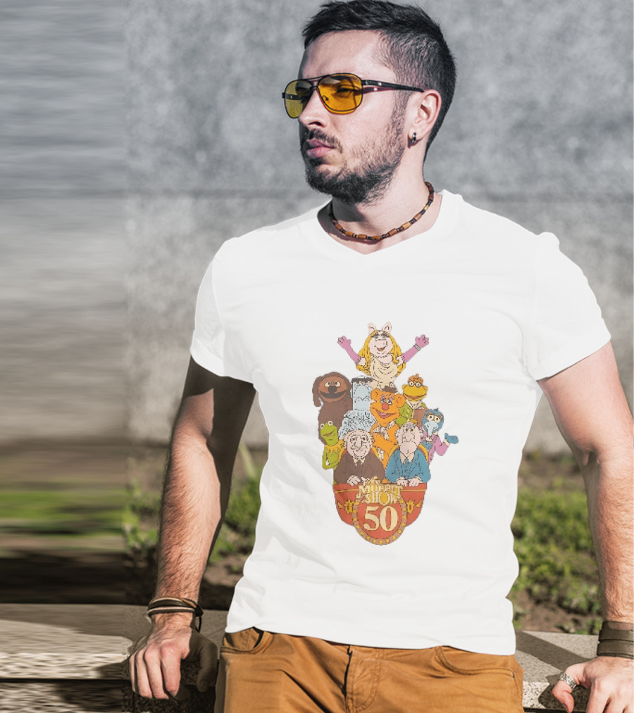 The Muppet Show Anniversary 50 Iconic Characters Celebration T-Shirt