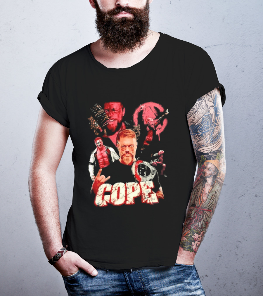 Adam Copeland Wrestling Pose Cope AEW Iconic Red T-Shirt
