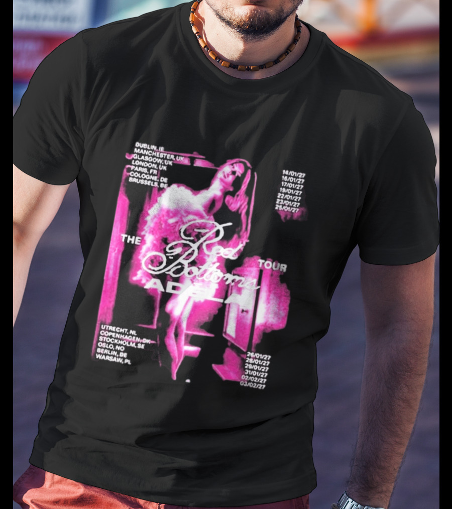 Adela Jergova The Red Bottoms Europe Tour 2026 Dates And Cities T-Shirt