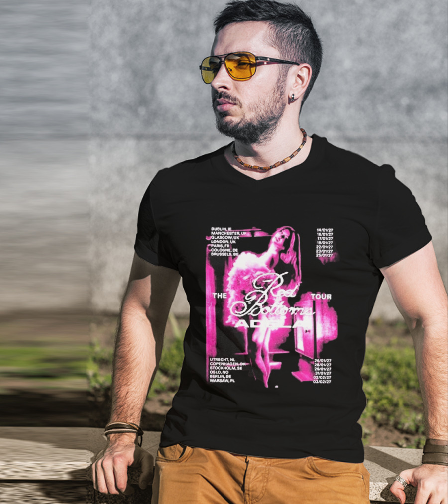 Adela Jergova The Red Bottoms Europe Tour 2026 Dates And Cities T-Shirt