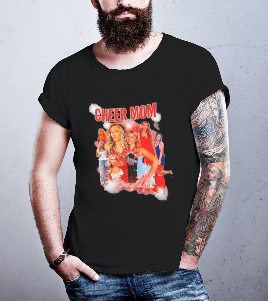 Cheer Mom Brayleigh Warriors Spirit Squad T-Shirt