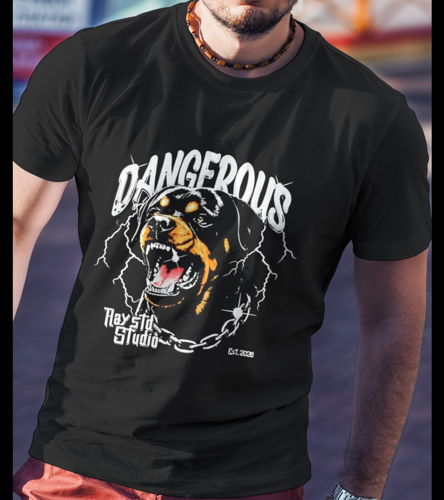 Dangerous Rottweiler Ray Etl Studio Est 2026 T-Shirt