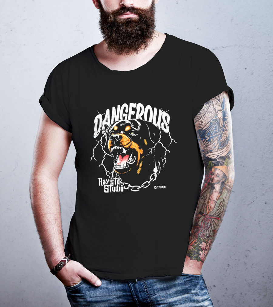 Dangerous Rottweiler Ray Etl Studio Est 2026 T-Shirt