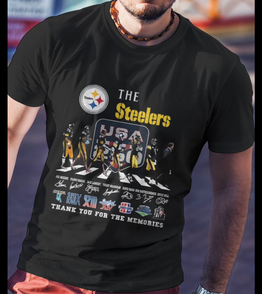 The Steelers Legends USA Super Bowl Thank You For The Memories T-Shirt