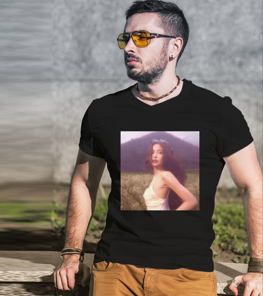 Jennie Fallen Angel EP Cover Photo Mountain Field Scene T-Shirt