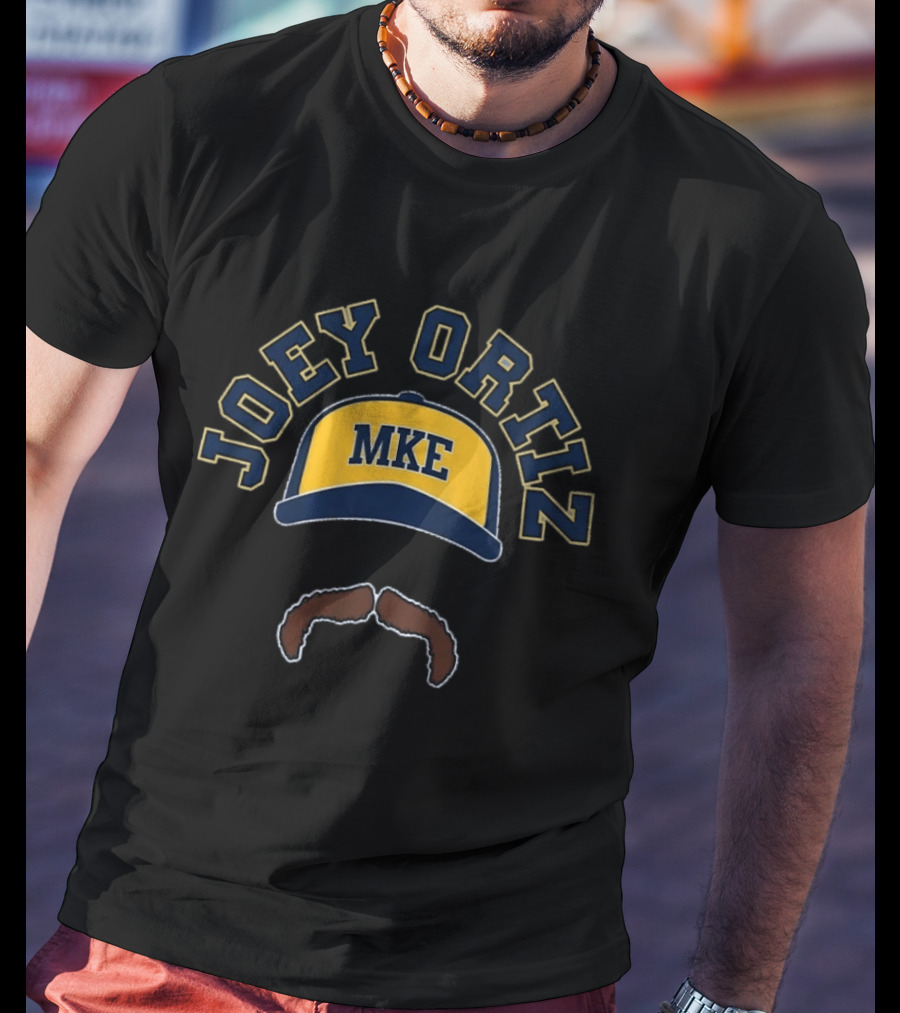 Joey Ortiz MKE Cap Mustache T-Shirt