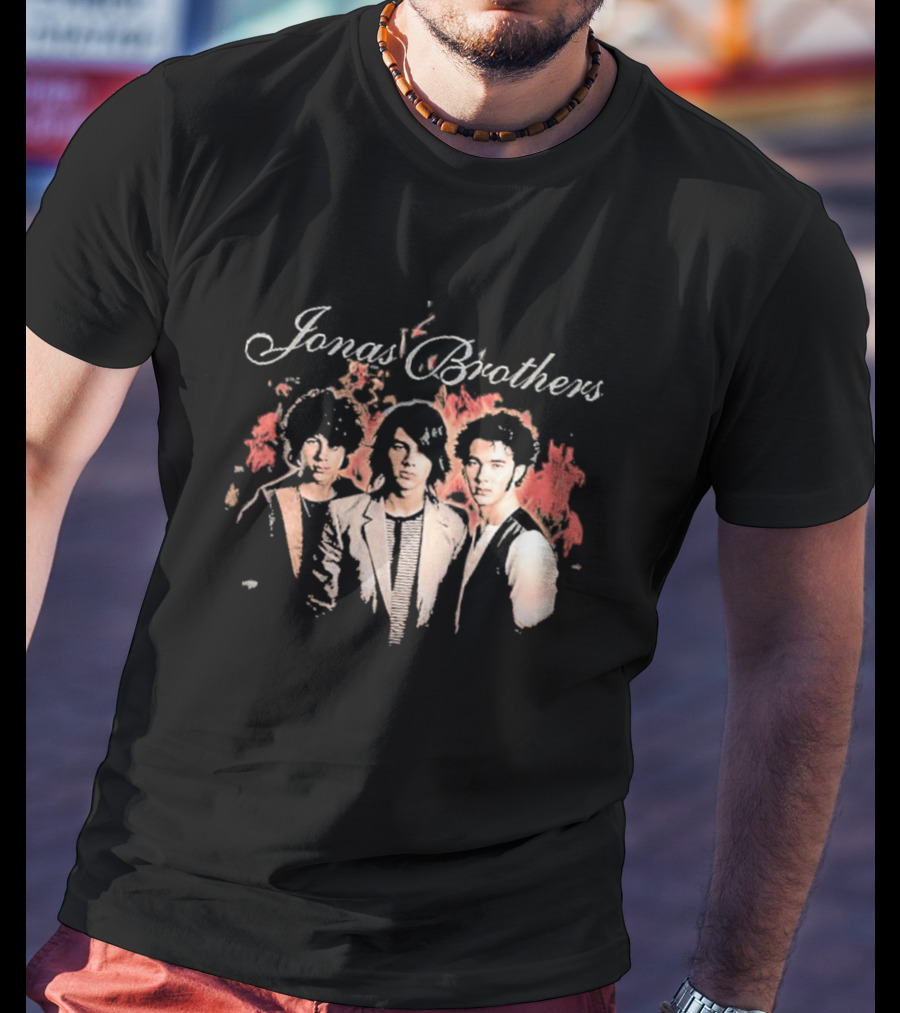 Jonas Brothers Burning Up All Over Again Tour 2026 Throwback Photo T-Shirt