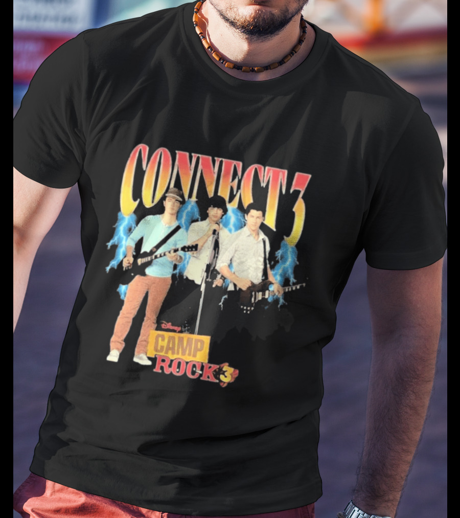 Disney Camp Rock 3 Connect 3 Band Jonas Brothers T-Shirt