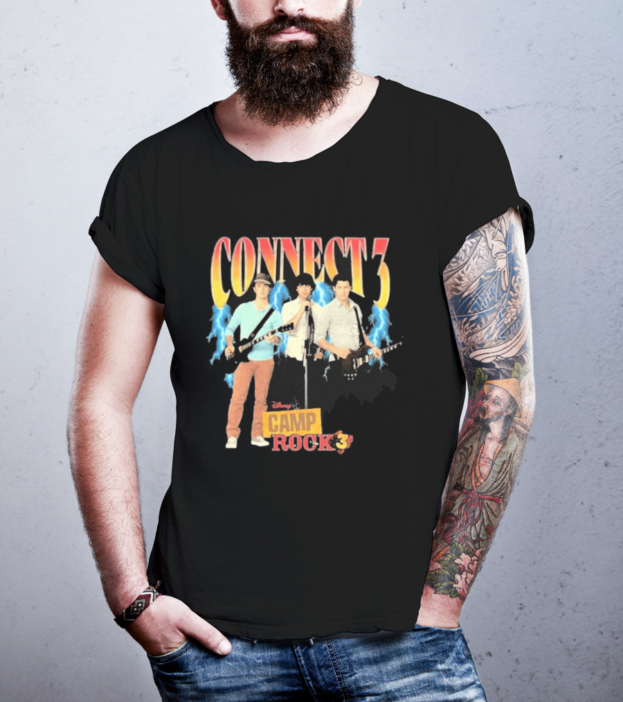 Disney Camp Rock 3 Connect 3 Band Jonas Brothers T-Shirt