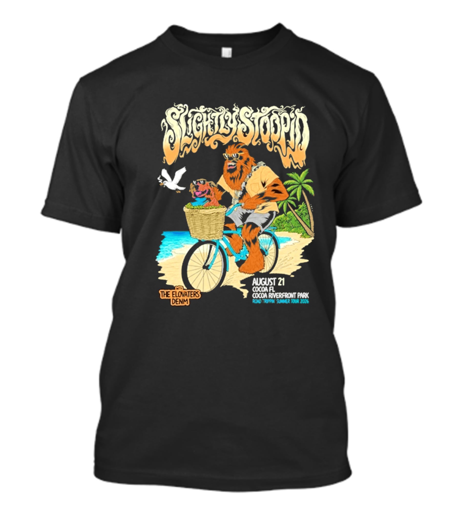 Slightly Stoopid Cocoa Riverfront Park August 21 The Elovaters Demn Event 2026 T-Shirt
