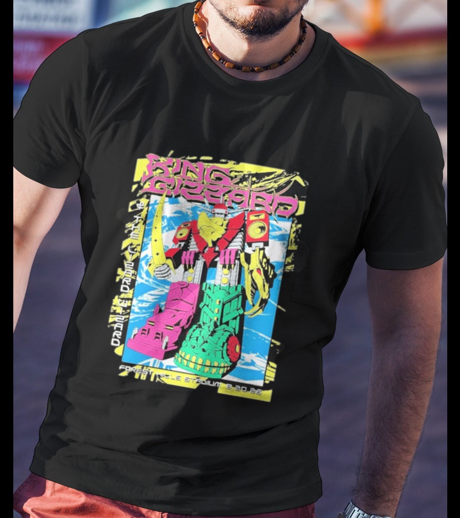 King Gizzard And The Lizard Wizard Queens New York 2026 Forest Hills Stadium August 20 Robot T-Shirt