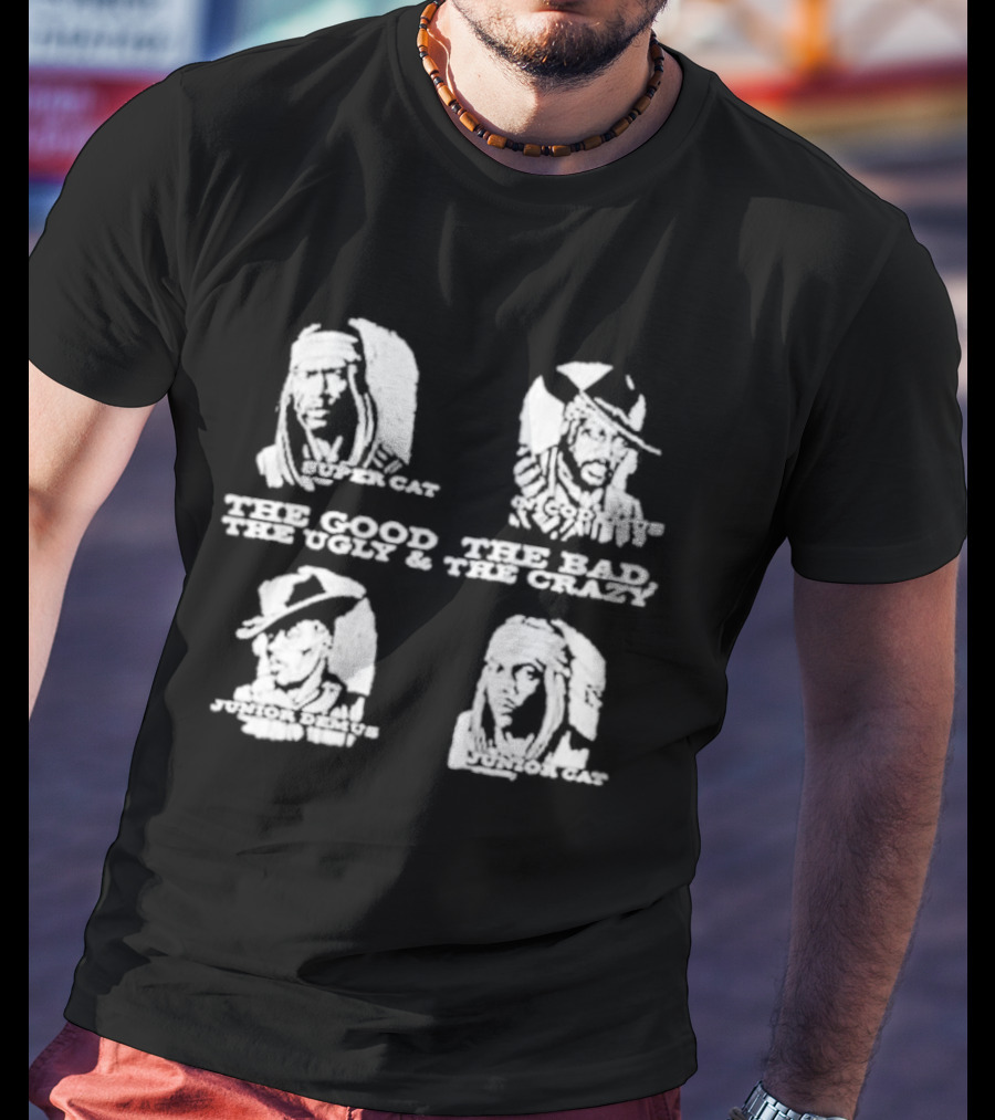 The Good The Bad The Ugly And The Crazy Super Cat Nicodemus Cowboy Wild West Cats T-Shirt