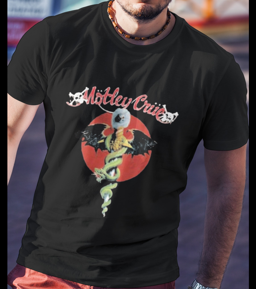 Motley Crue Dr. Feelgood Medical Caduceus Bat Logo Toddler 2026 T-Shirt