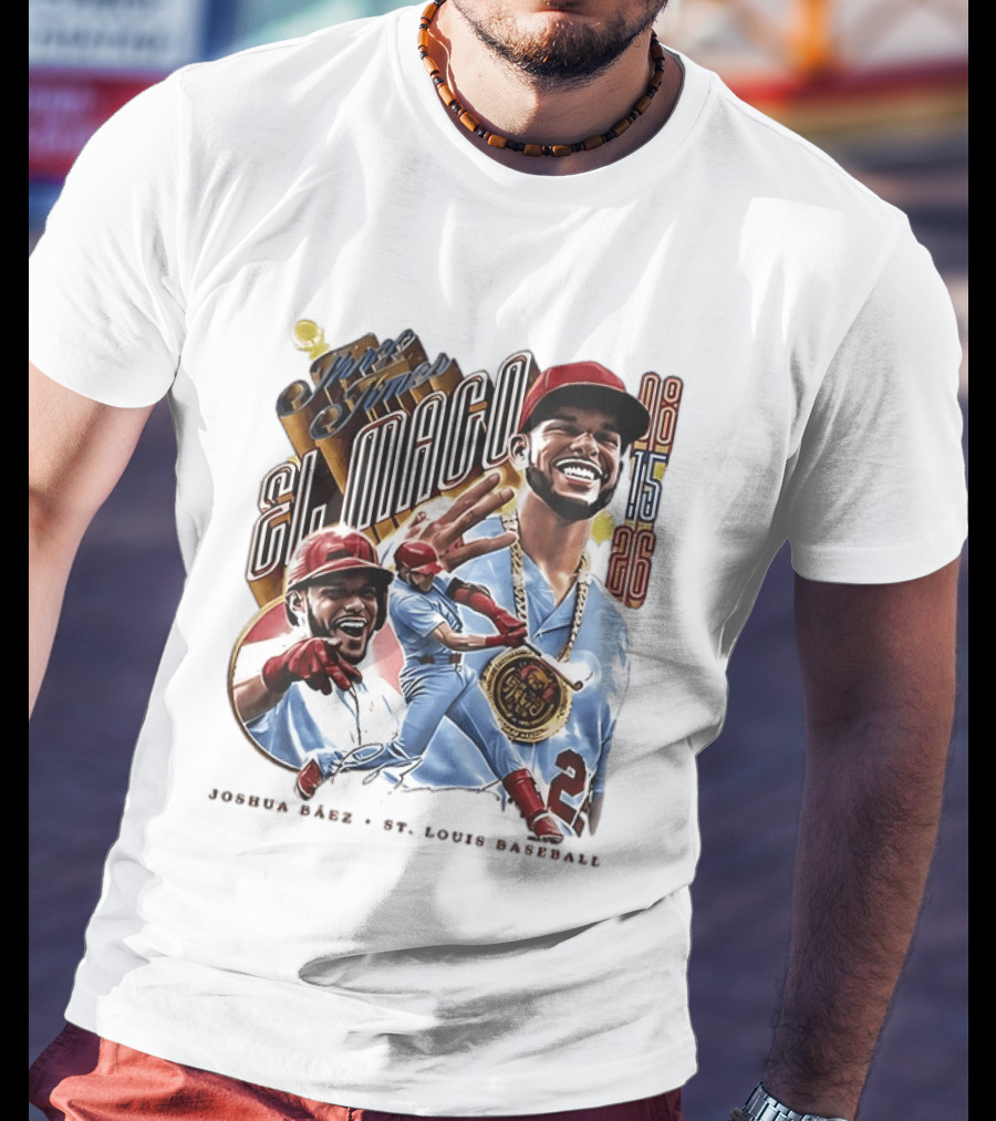 Joshua Baez El Mago 08 15 26 St Louis Baseball T-Shirt
