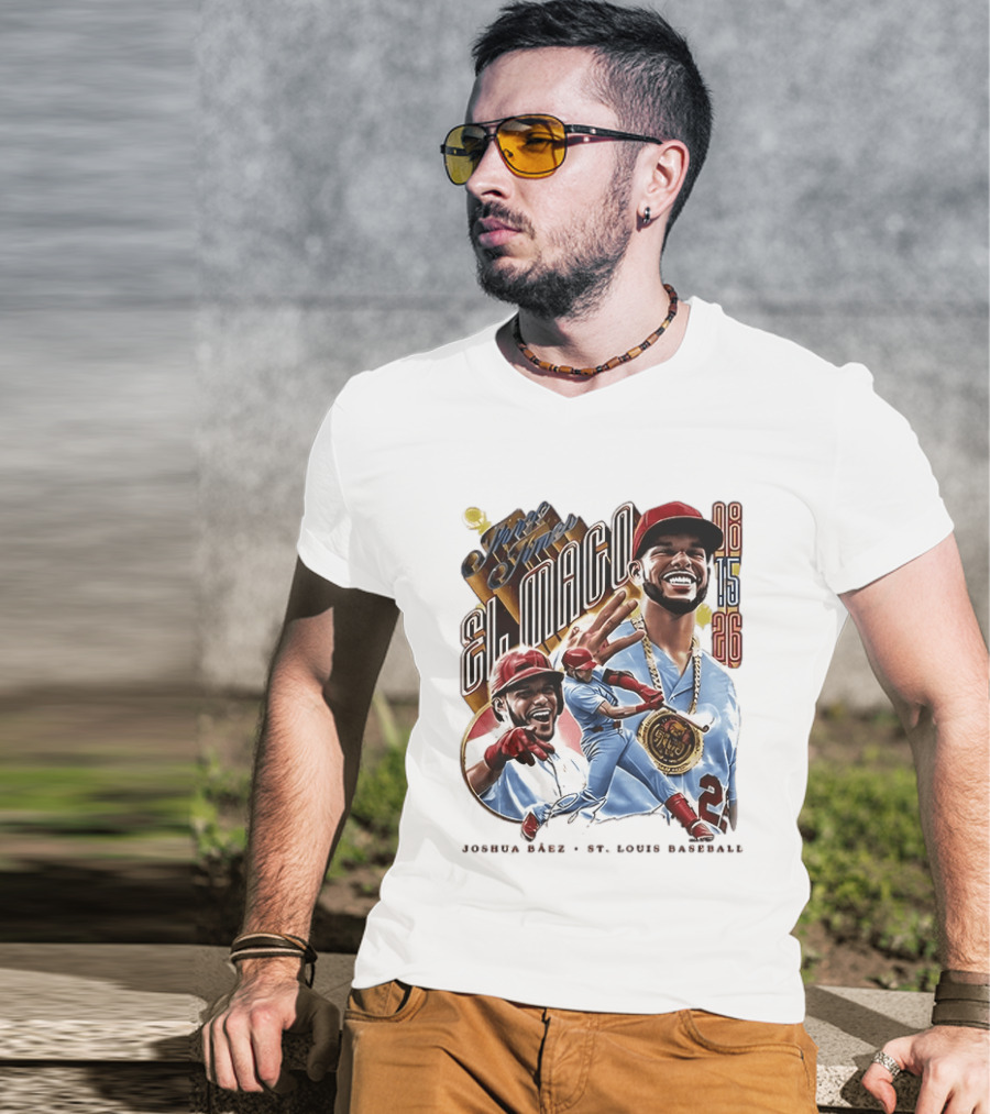 Joshua Baez El Mago 08 15 26 St Louis Baseball T-Shirt