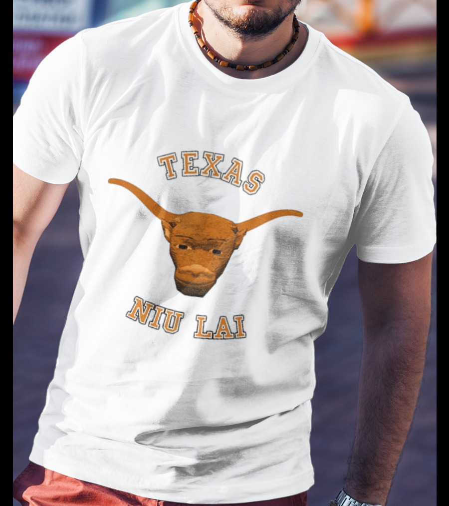 Texas Longhorn Bull Head Niu Lai T-Shirt