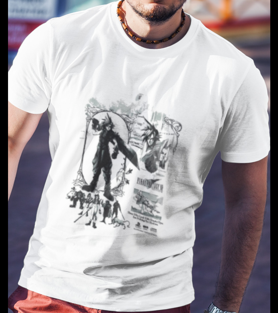 Clouded Eyes Shadows Final Fantasy VII Vintage Aesthetic T-Shirt
