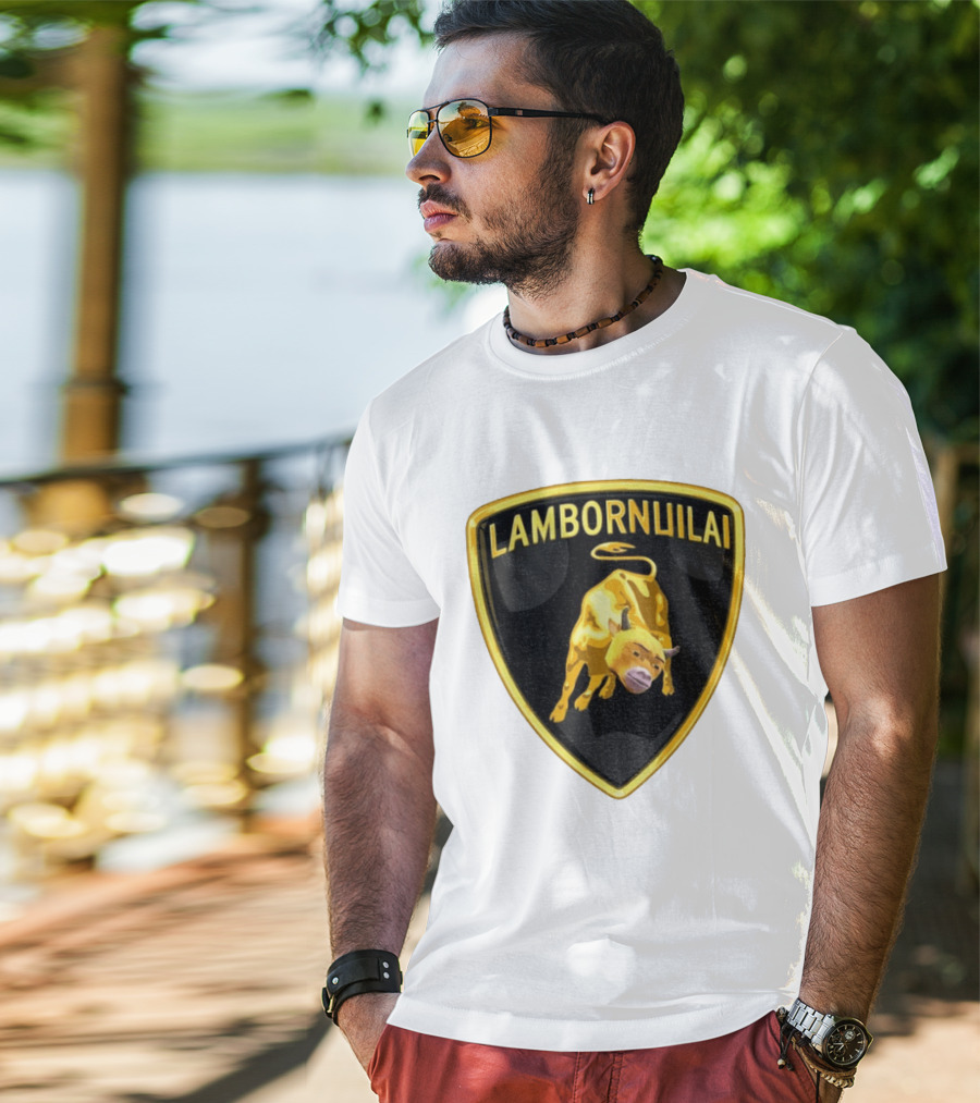Lambornuilai Gold Bull Meme Niu Lai T-Shirt