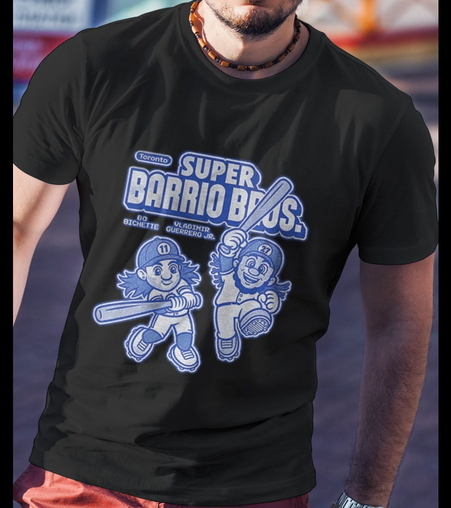 Toronto Super Barrio Bros Bo Bichette Vladimir Guerrero Jr 11 27 T-Shirt