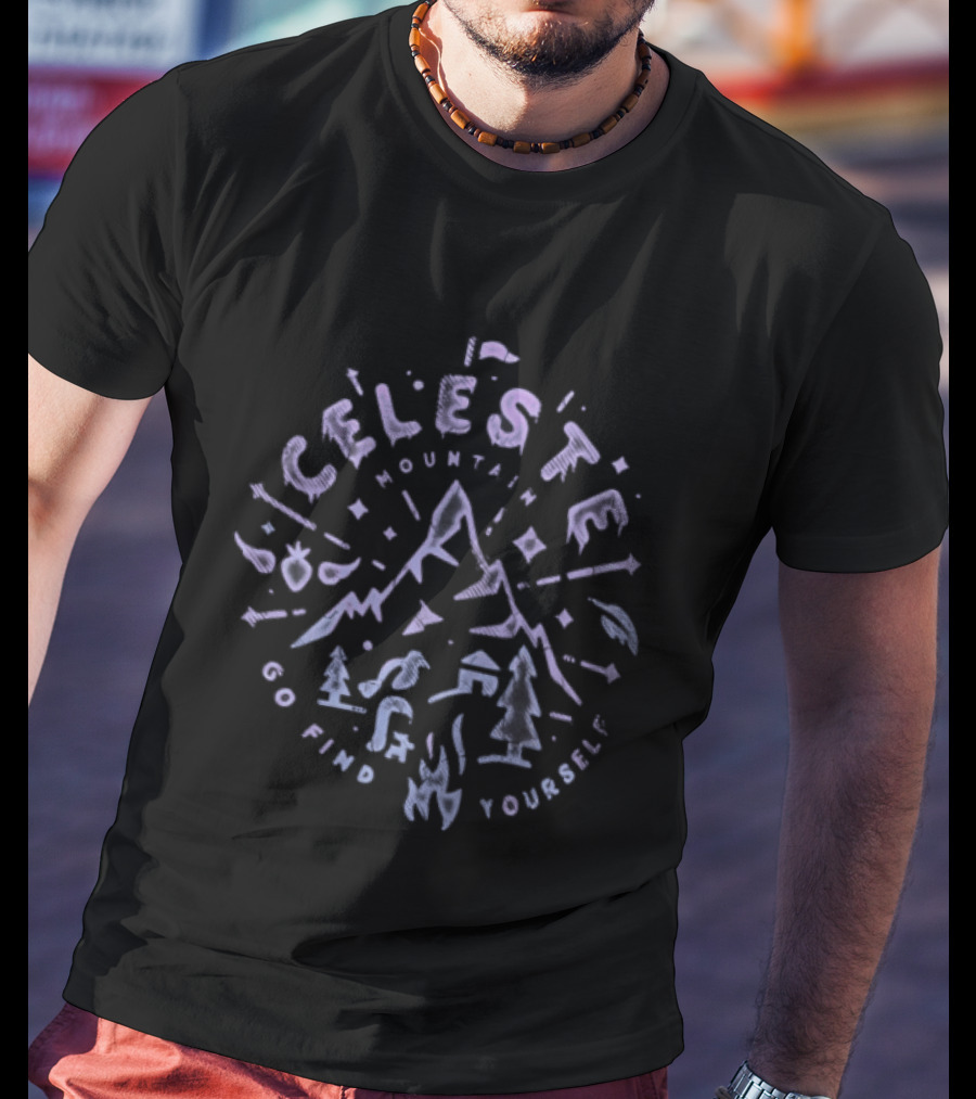 Celeste Mountain Go Find Yourself Adventure Exploration T-Shirt