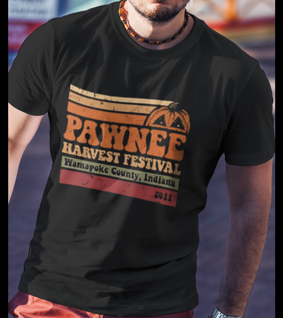 Pawnee Harvest Festival Wamapoke County Indiana 2011 Pumpkin T-Shirt