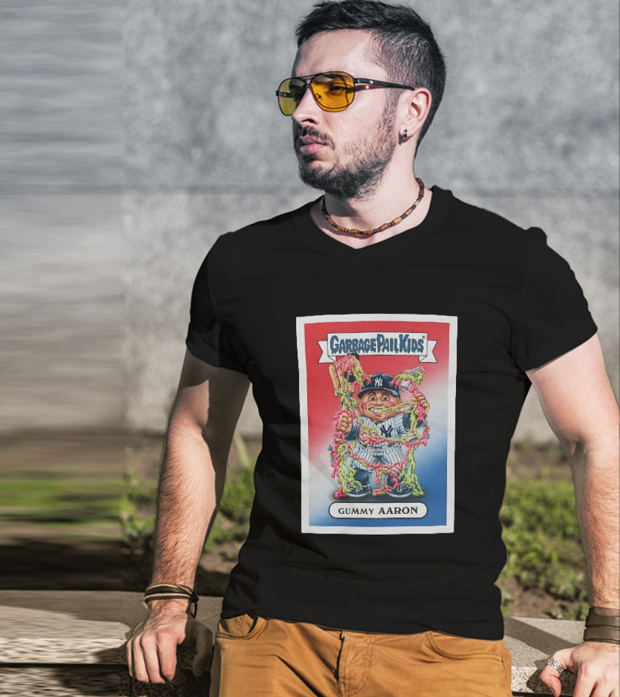 Garbage Pail Kids New York Yankees Gummy Aaron MLB Collaboration T-Shirt