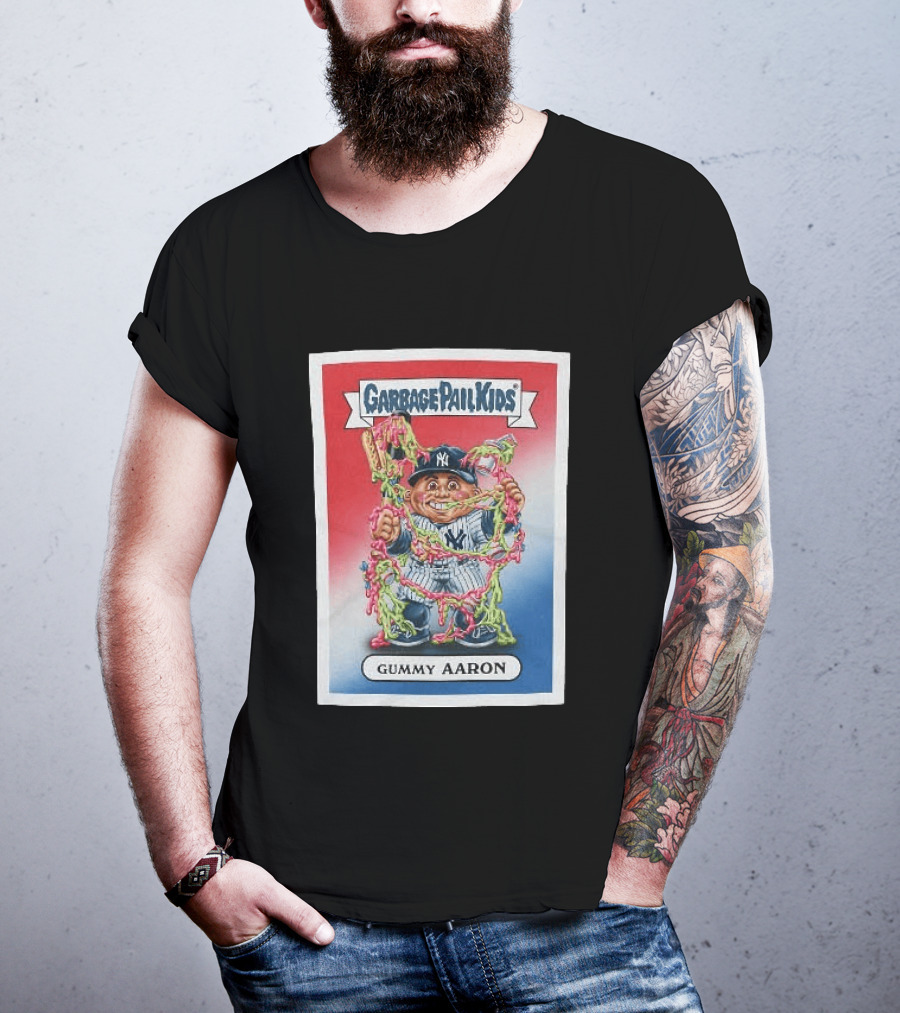 Garbage Pail Kids New York Yankees Gummy Aaron MLB Collaboration T-Shirt