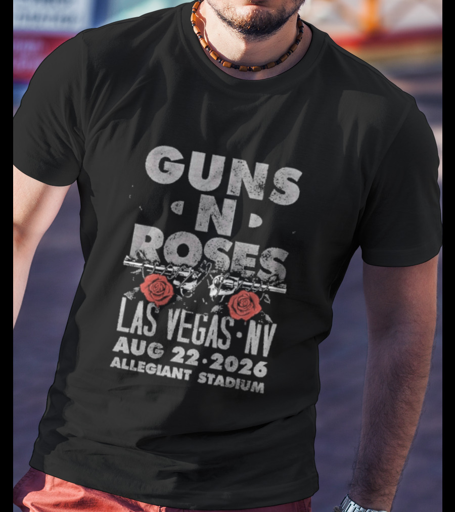 Guns N' Roses Las Vegas NV Allegiant Stadium August 22 2026 Event T-Shirt