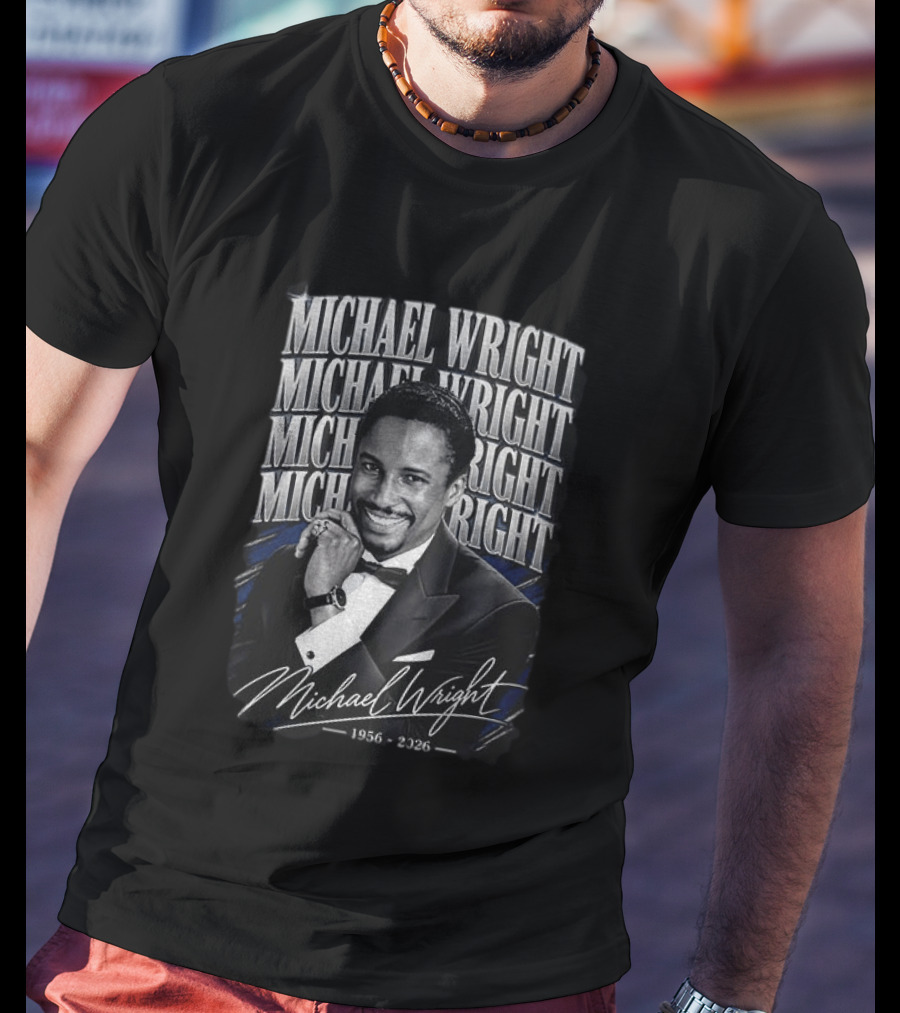 Michael Wright 1956 2026 Commemorative T-Shirt