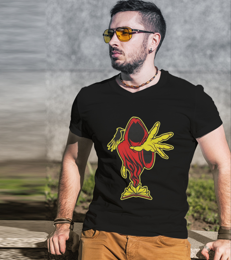 Insane Clown Posse Ringmaster Joker's Card Flame Hooded Figure T-Shirt