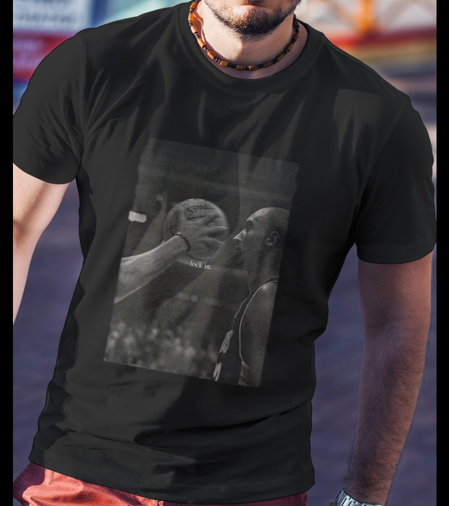 Lock In Kobe Bryant Spalding Basketball T-Shirt