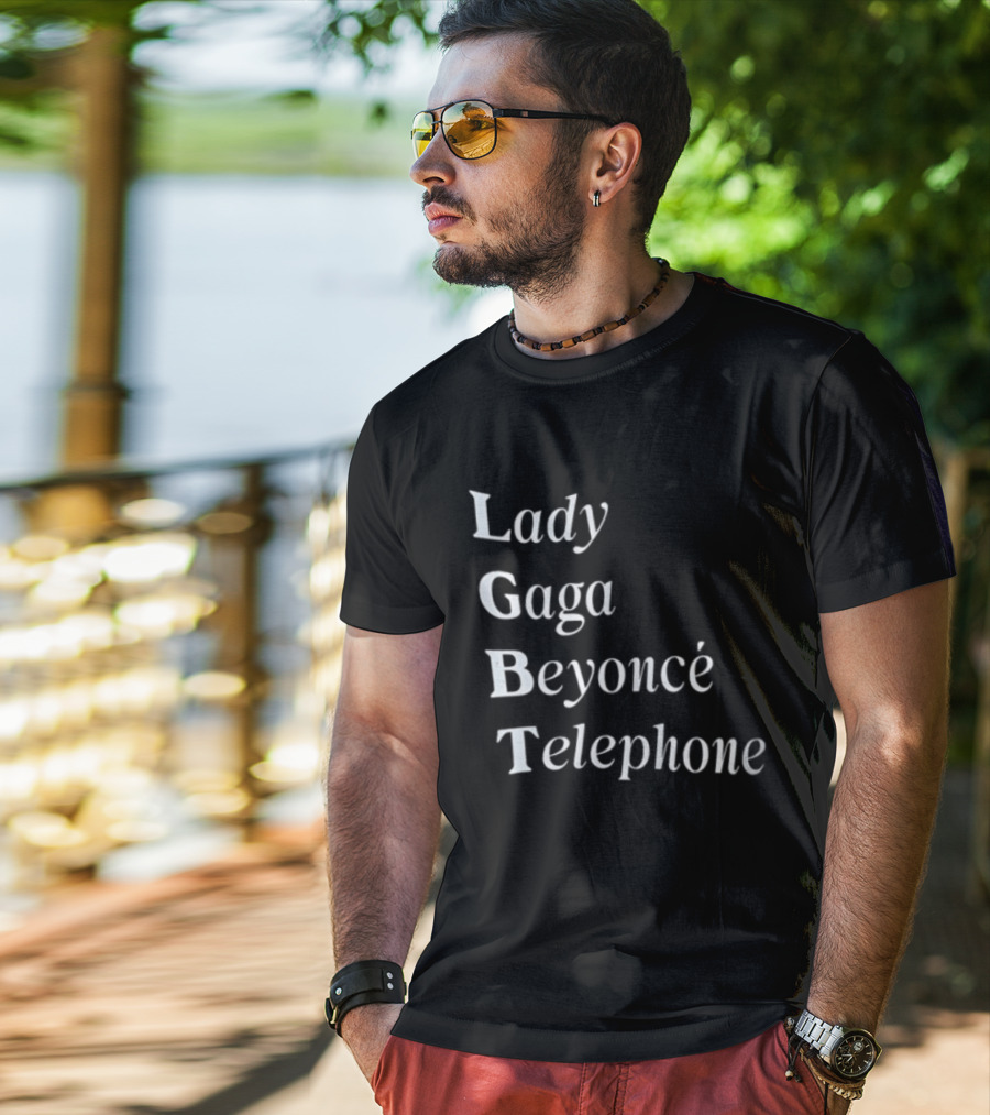 Lady Gaga Beyoncé Telephone LGBT Pride T-Shirt