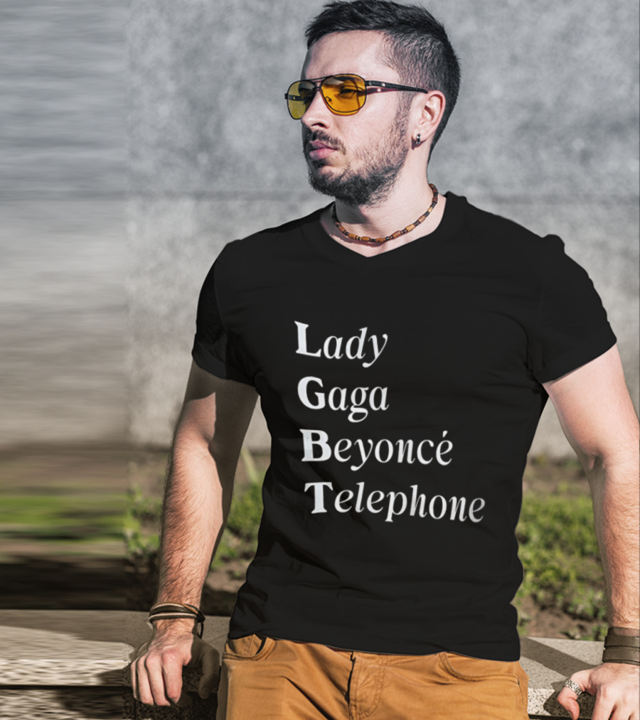 Lady Gaga Beyoncé Telephone LGBT Pride T-Shirt