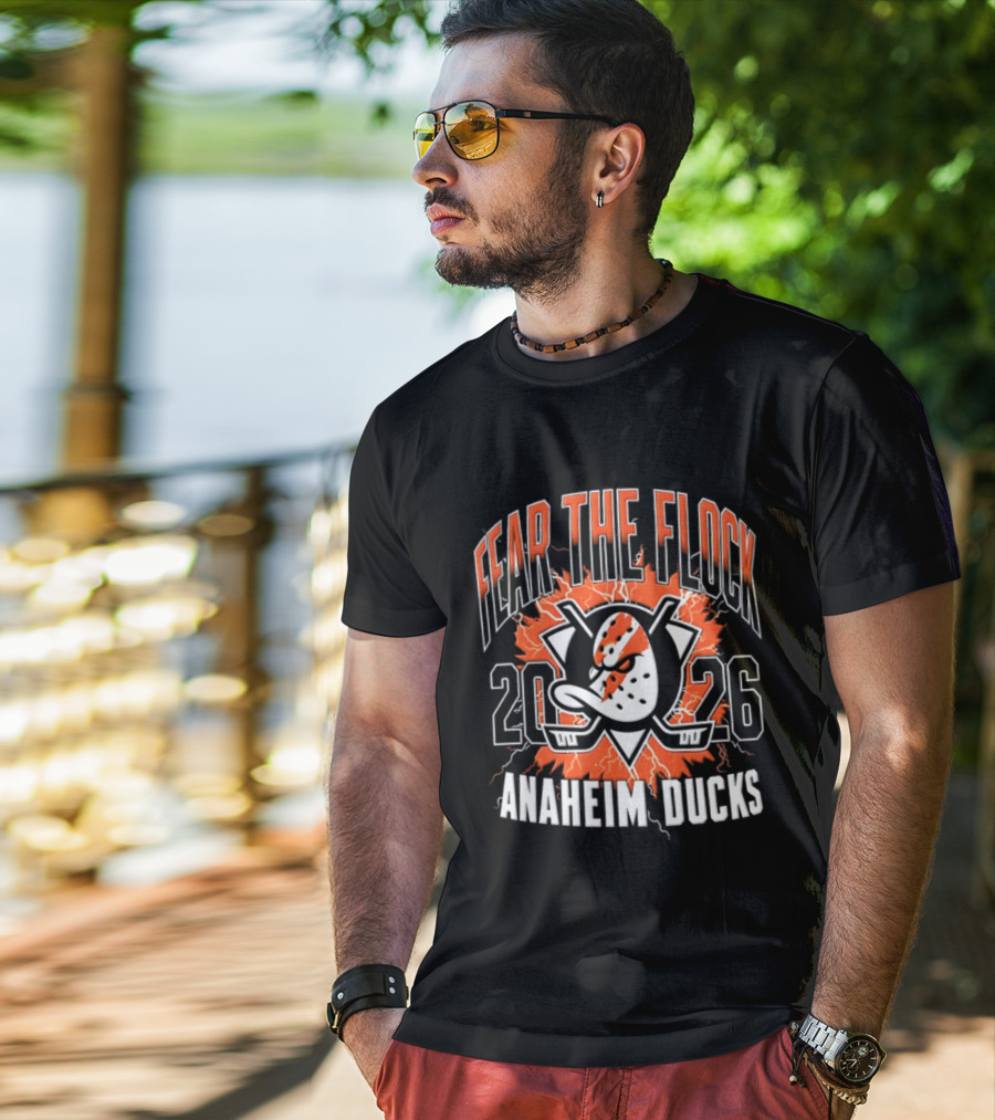Anaheim Ducks Fear The Flock 2026 Hockey T-Shirt