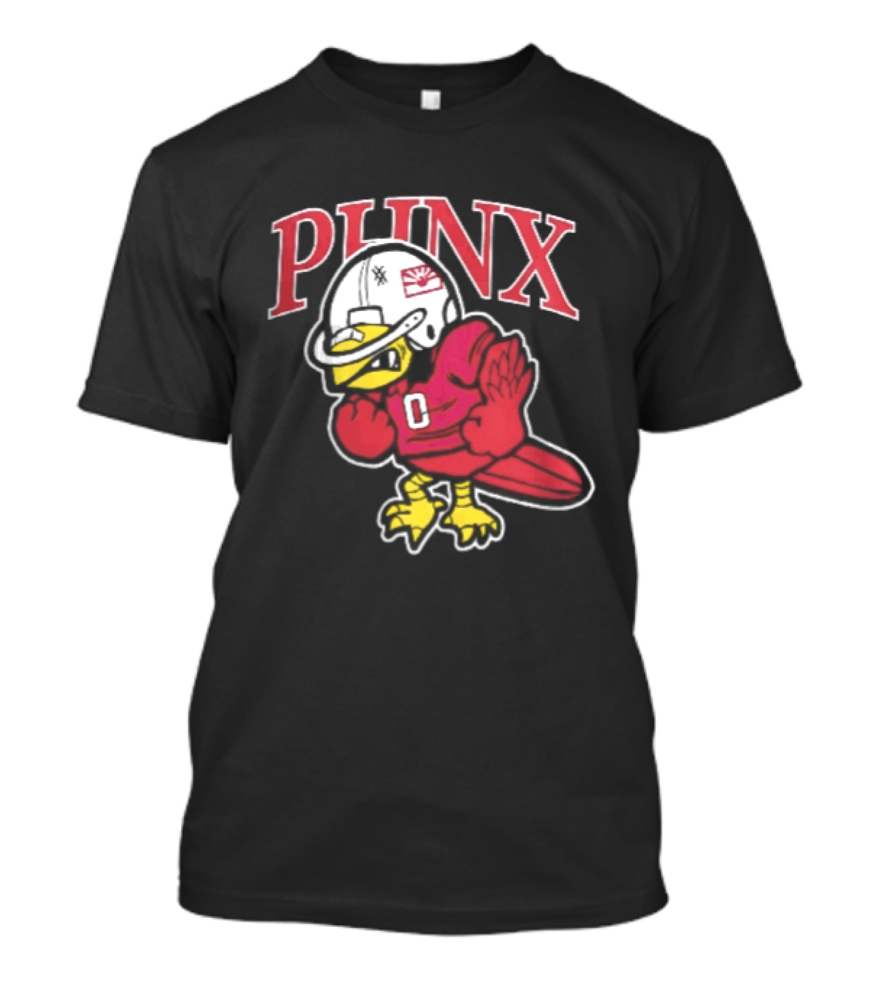 PHNX Cartoon Bird Football Helmet Jersey Arizona Cardinals T-Shirt