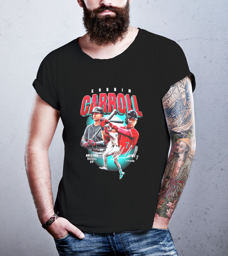 Corbin Carroll Arizona Baseball #7 C Players T-Shirt