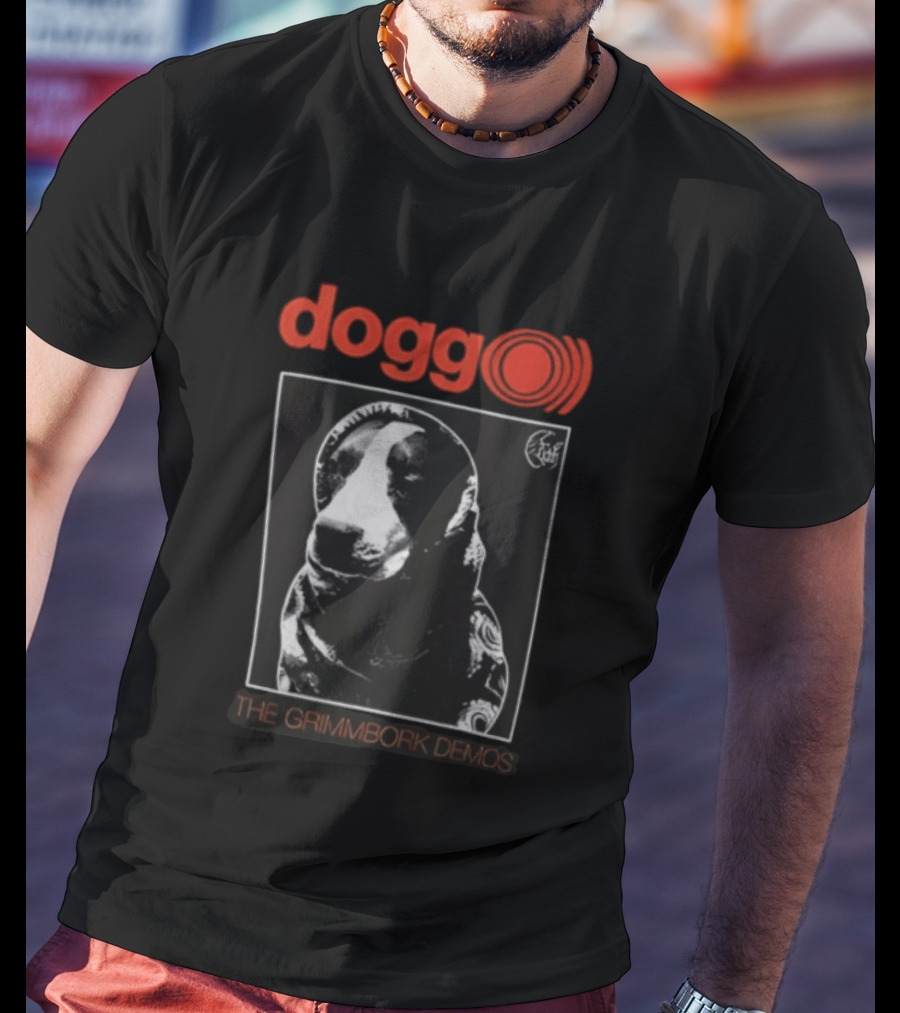 Dogg The Grimmbork Demos Monochrome Canine T-Shirt