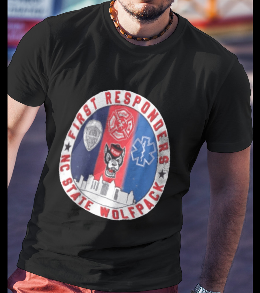First Responders NC State Wolfpack Emergency Services T-Shirt