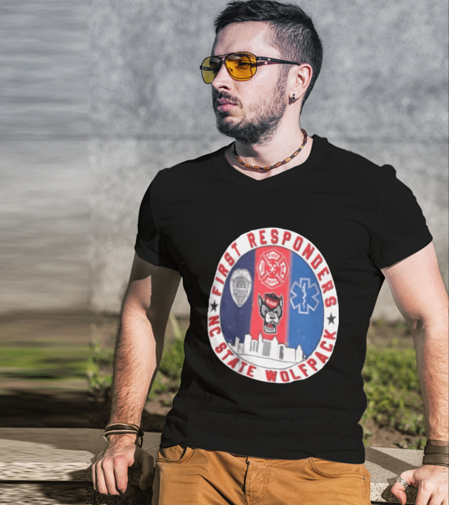 First Responders NC State Wolfpack Emergency Services T-Shirt